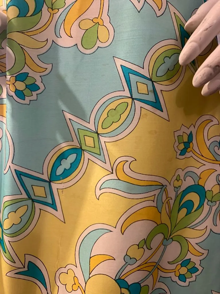 1960s Colin Glascoe Funnel Neck Shift Dress