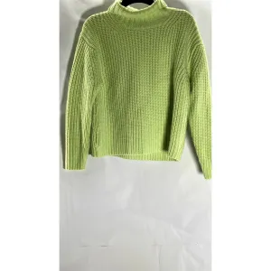 ANN TAYLOR Women's Lime Green Rib Knit Long Sleeve Turtleneck Sweater SZ XS