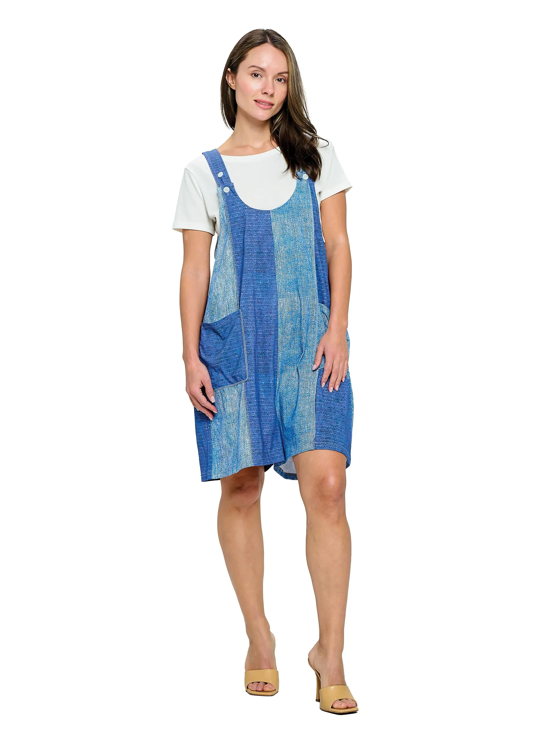 Baggy Rumper Denim Print