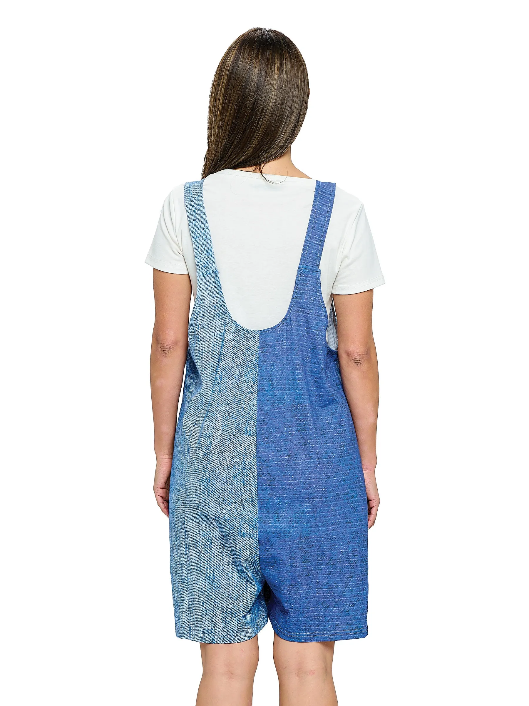 Baggy Rumper Denim Print