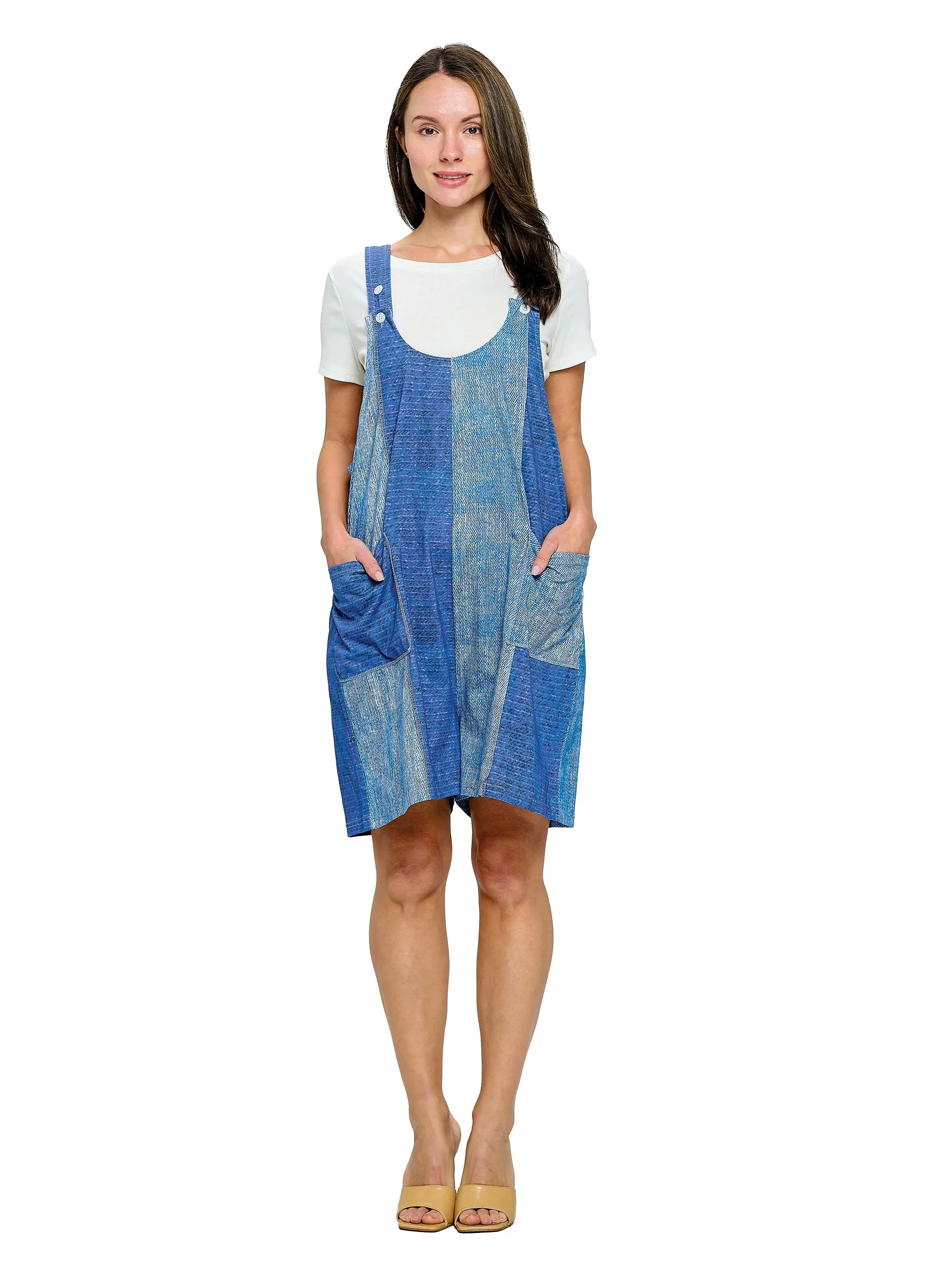 Baggy Rumper Denim Print