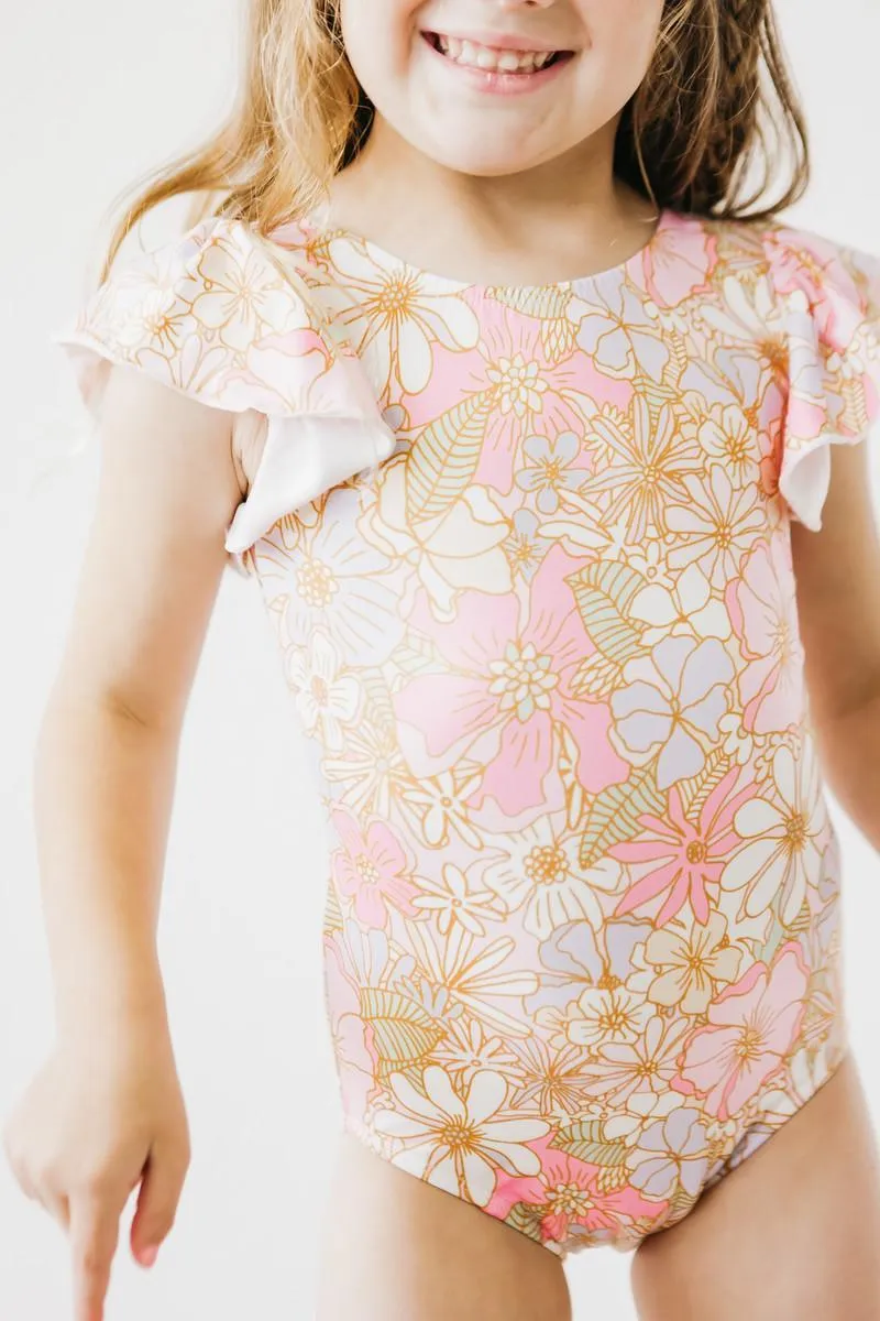 Boho Floral Leotard - Pink