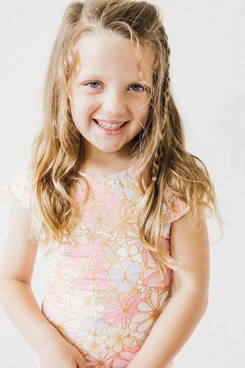 Boho Floral Leotard - Pink