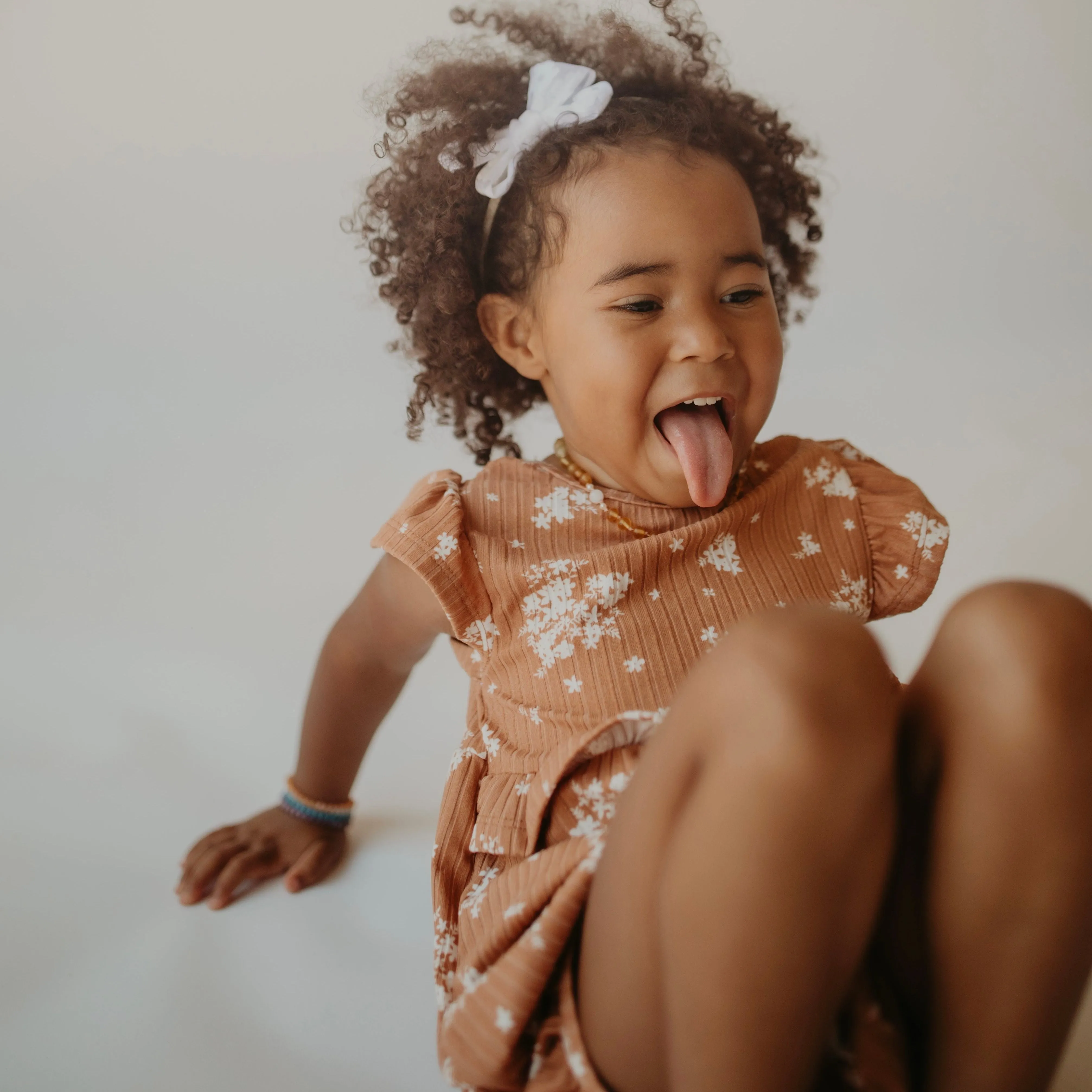 Café Floral Bubble Romper