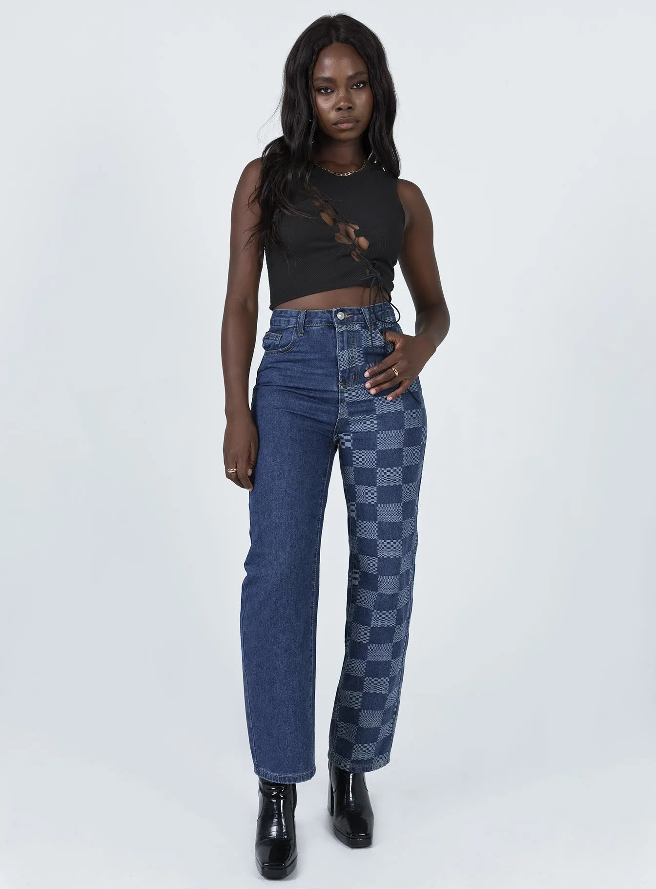 Cher Straight Leg Denim Jeans