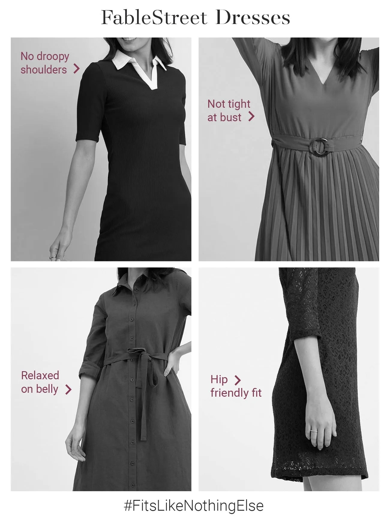Cowl Neck Shift Dress - Fuchsia