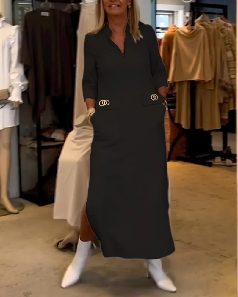 Effen Dalila dress with 3/4 sleeves
