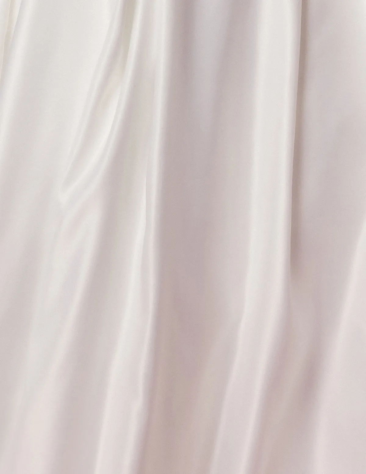 Elegant Satin A-Line Long Wedding Dress