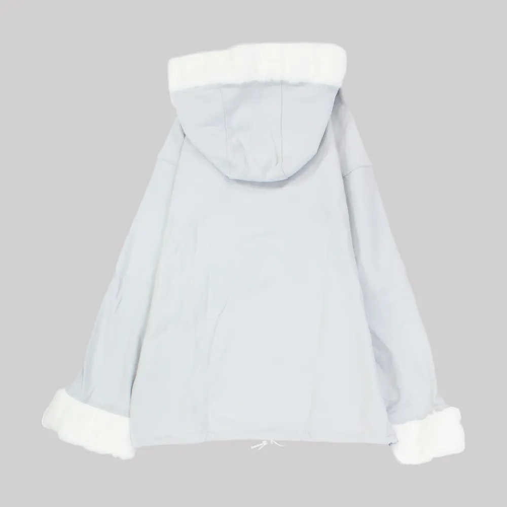 Floral Life Long-Sleeved Fleeced Hooded Pajama