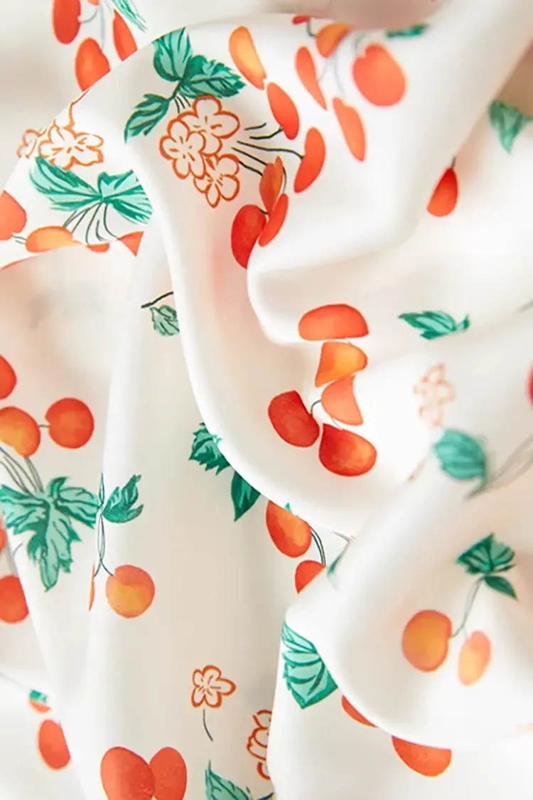 Floral Print V Neck Short Sleeve Dress