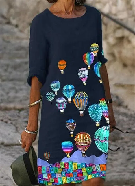 Floral V-Neck Summer Dress