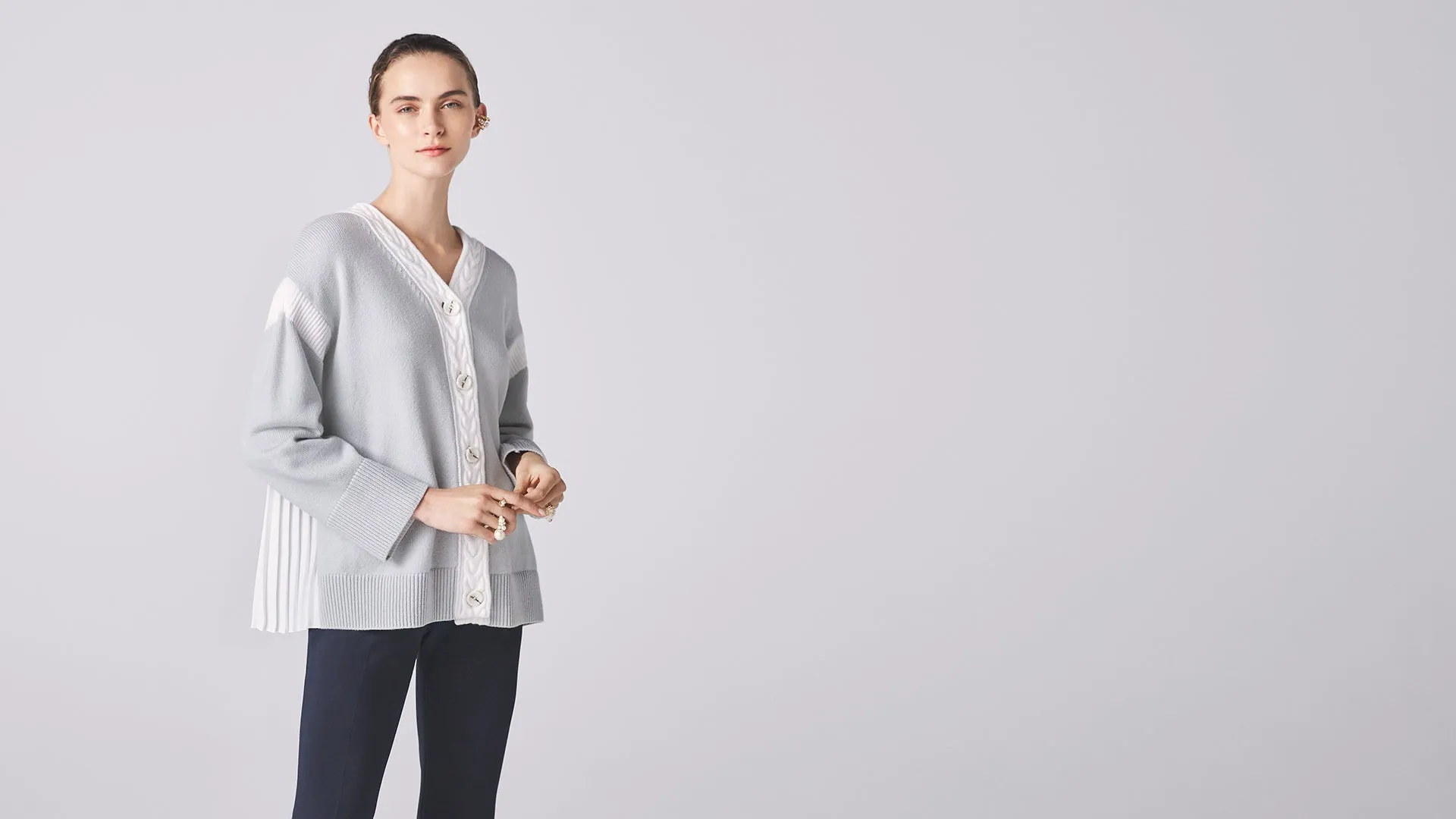 Heather Grey Rothko Cardigan