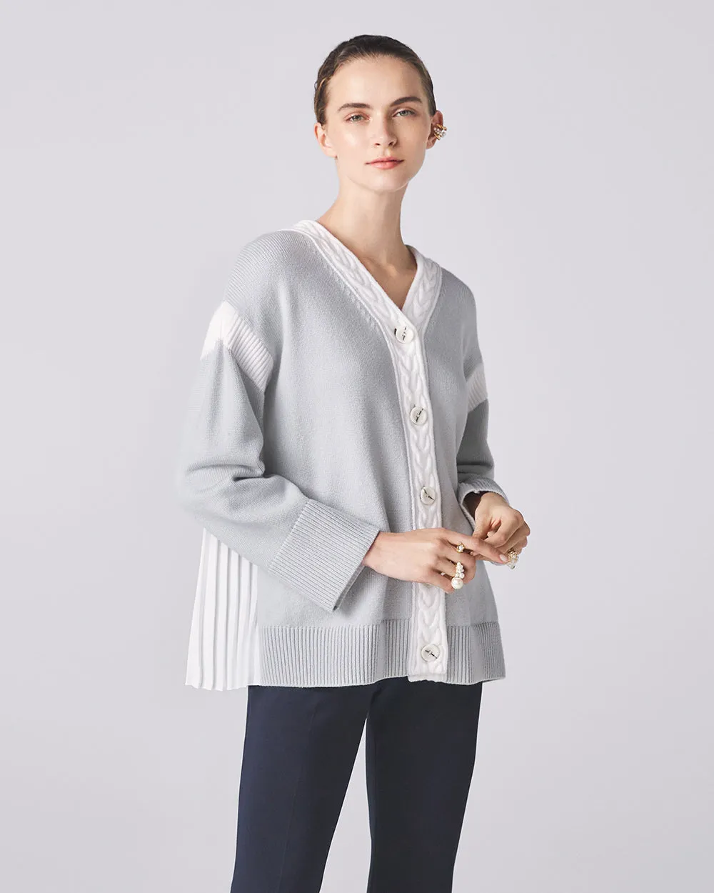 Heather Grey Rothko Cardigan