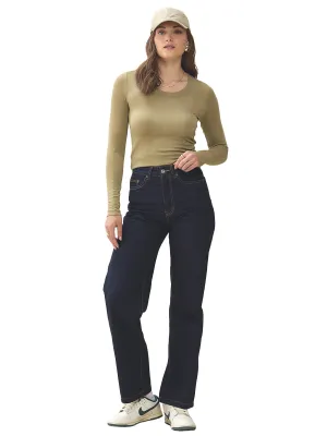 High Rise Denim - Dark Rinse