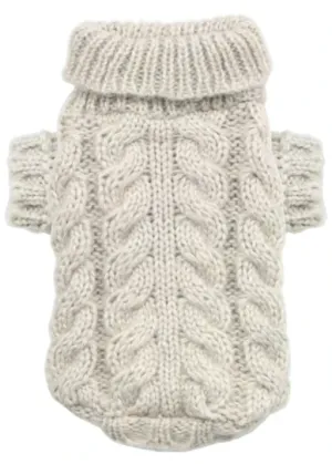 Hip Doggie Angora Cable Knit Sweater