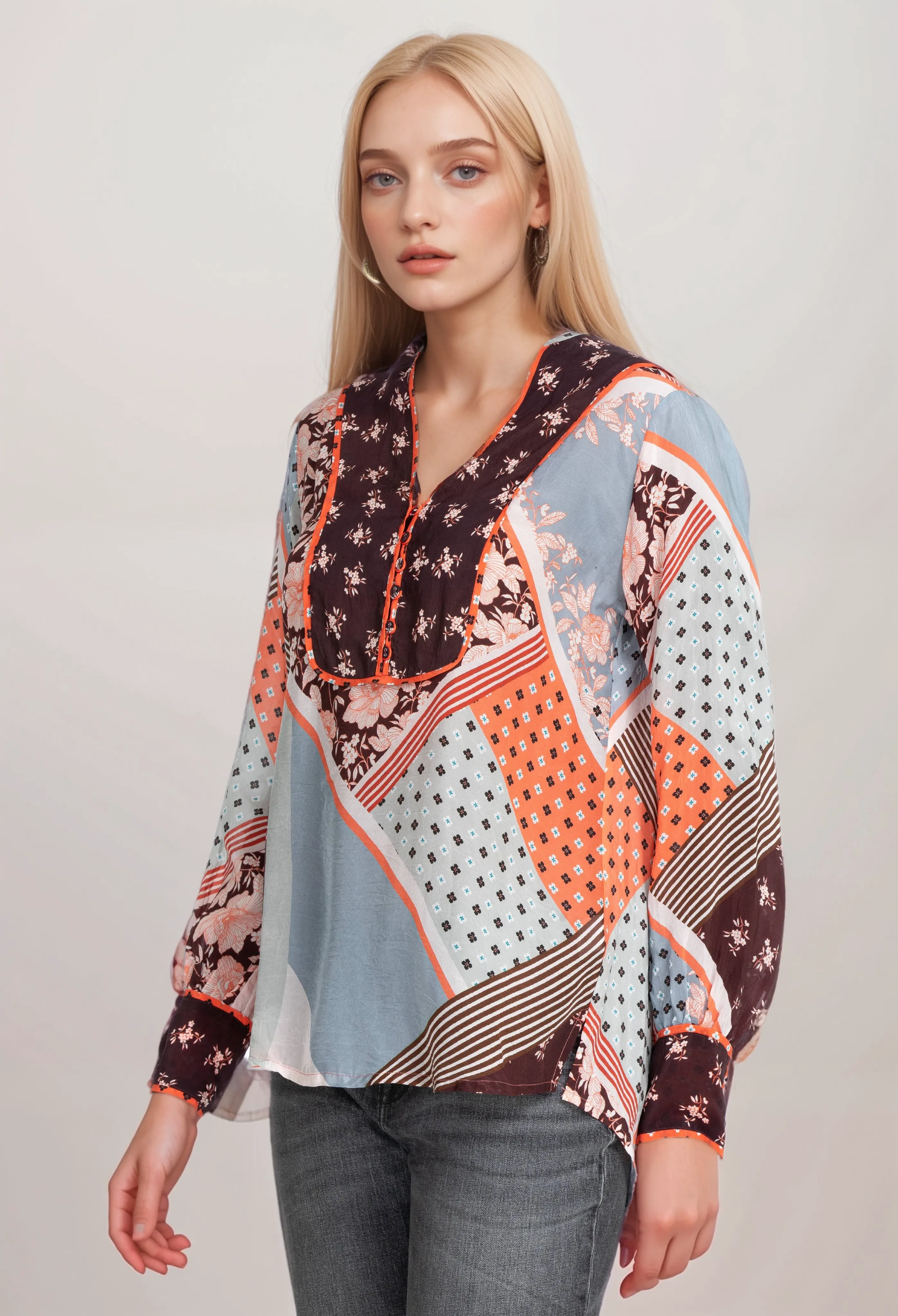 Johnny Was Roslyn Toni Blouse C15222B6 Boho Chic