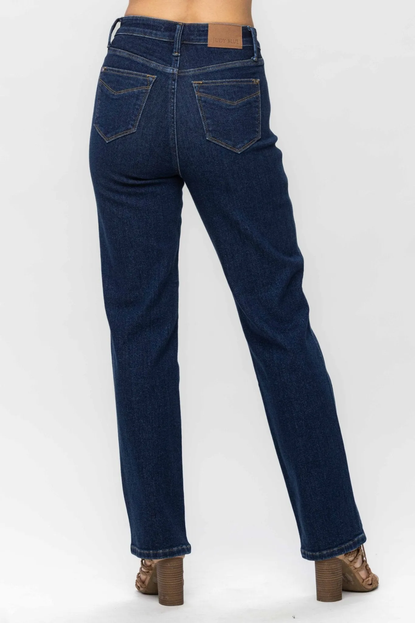 Judy Blue Josie Tummy Control Classic Straight Jeans