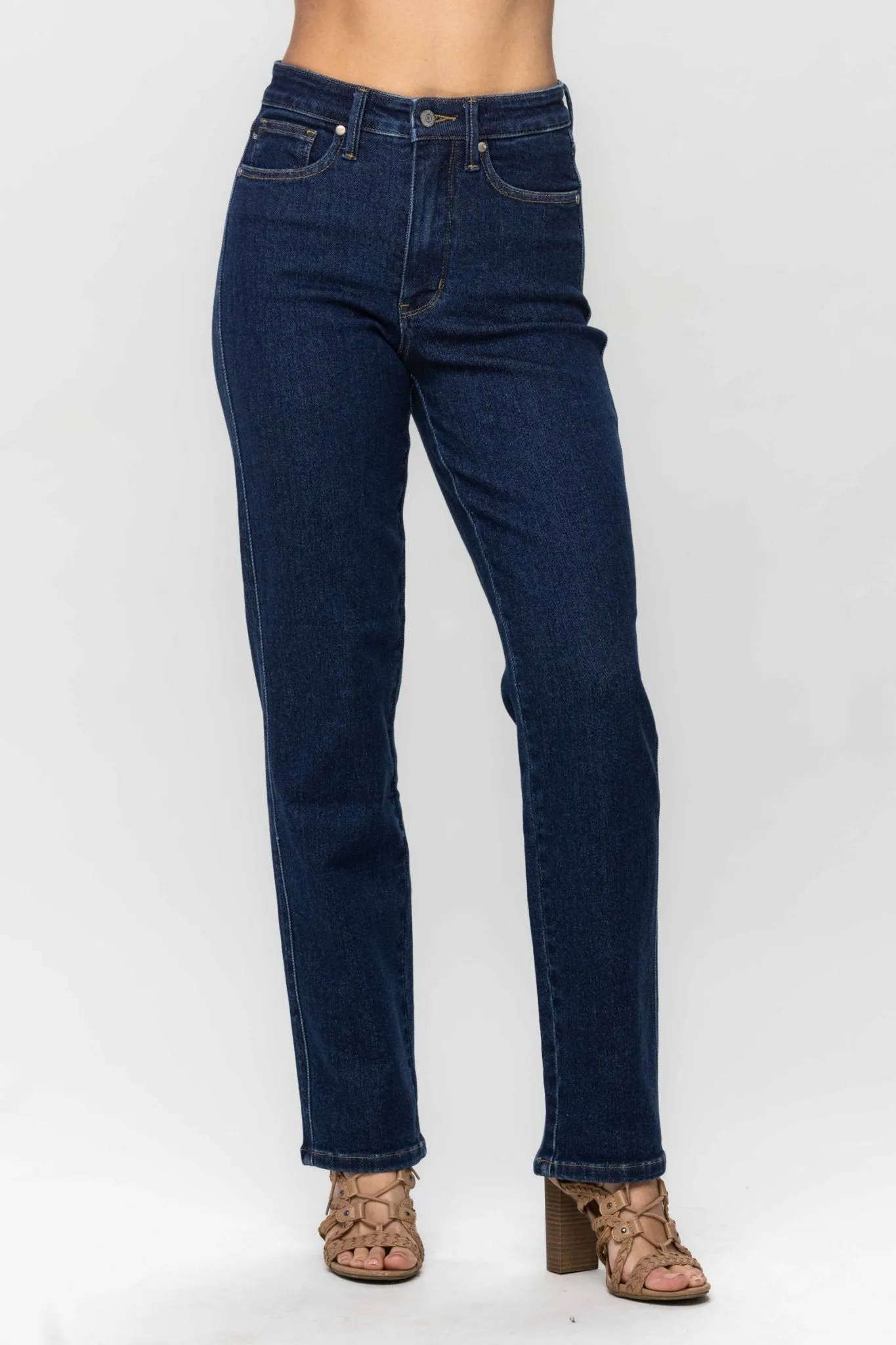 Judy Blue Josie Tummy Control Classic Straight Jeans