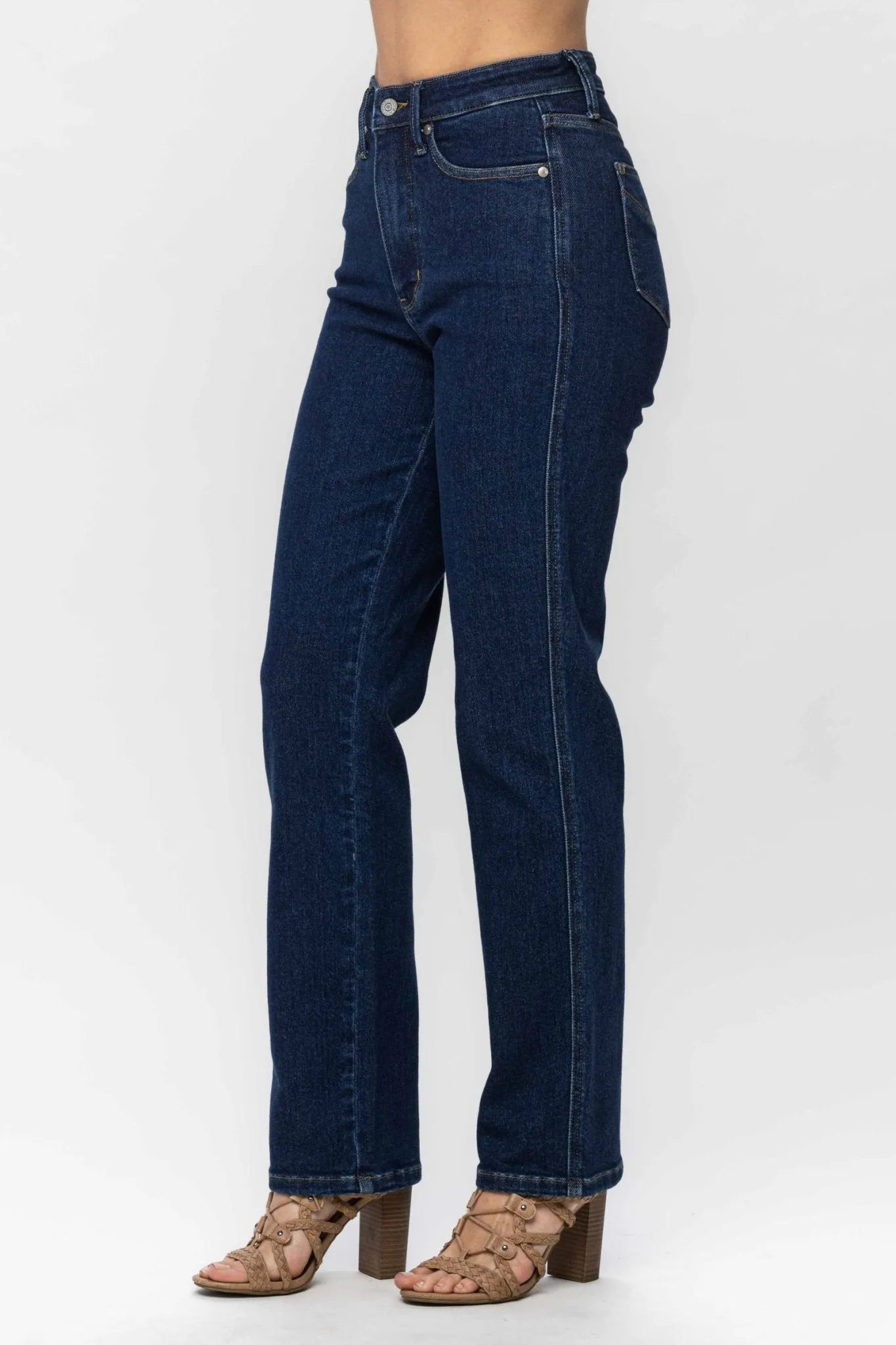 Judy Blue Josie Tummy Control Classic Straight Jeans