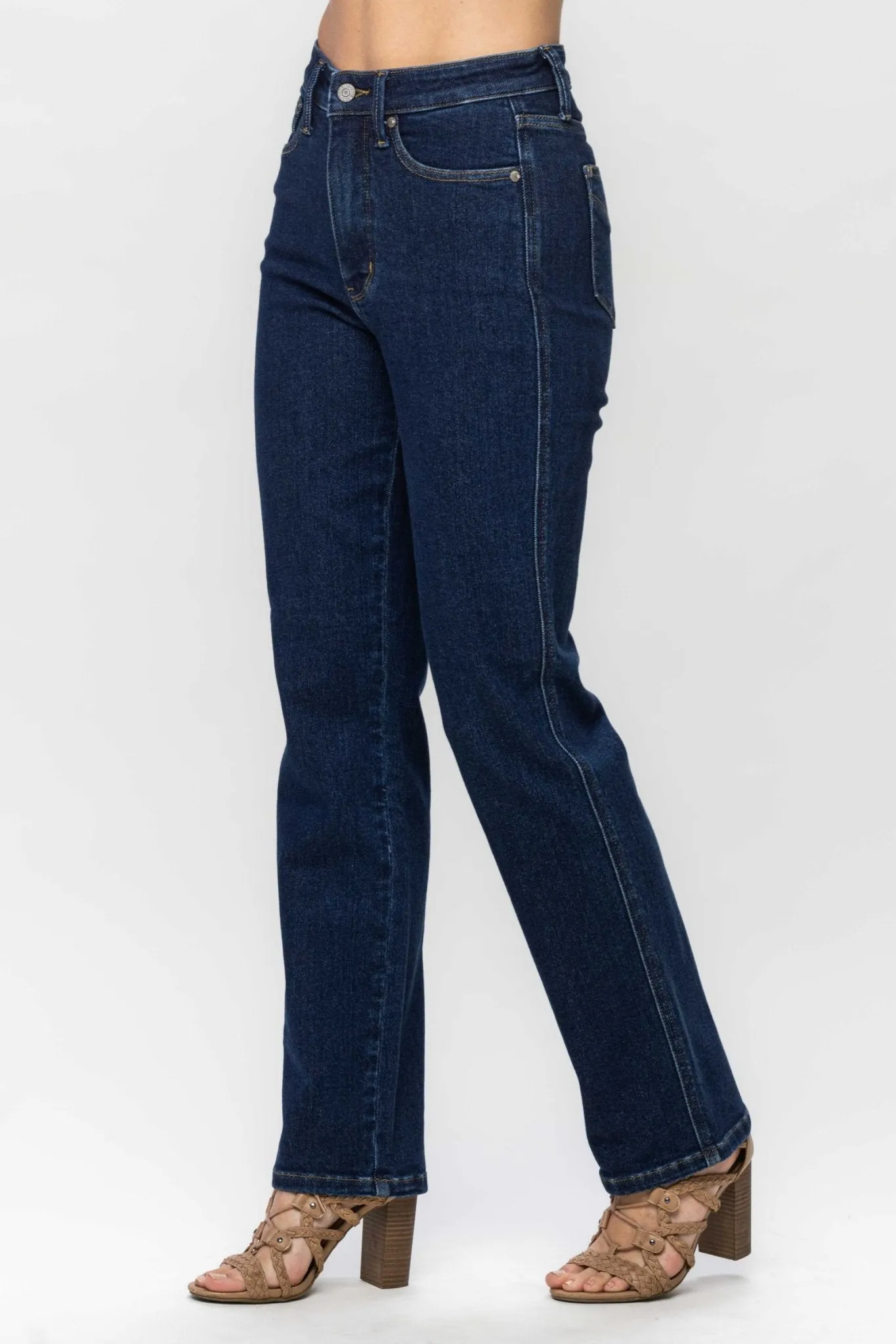 Judy Blue Josie Tummy Control Classic Straight Jeans