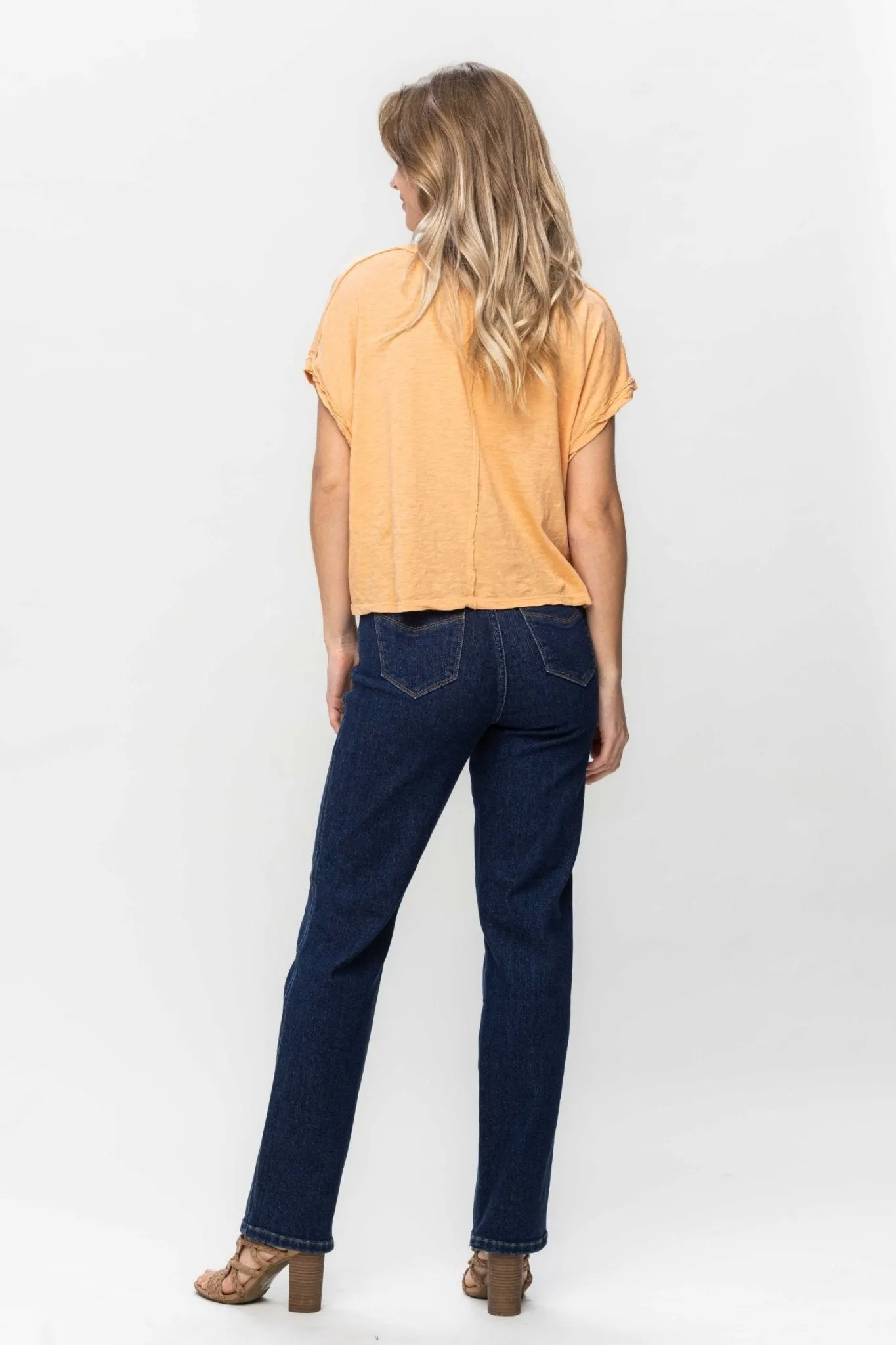 Judy Blue Josie Tummy Control Classic Straight Jeans