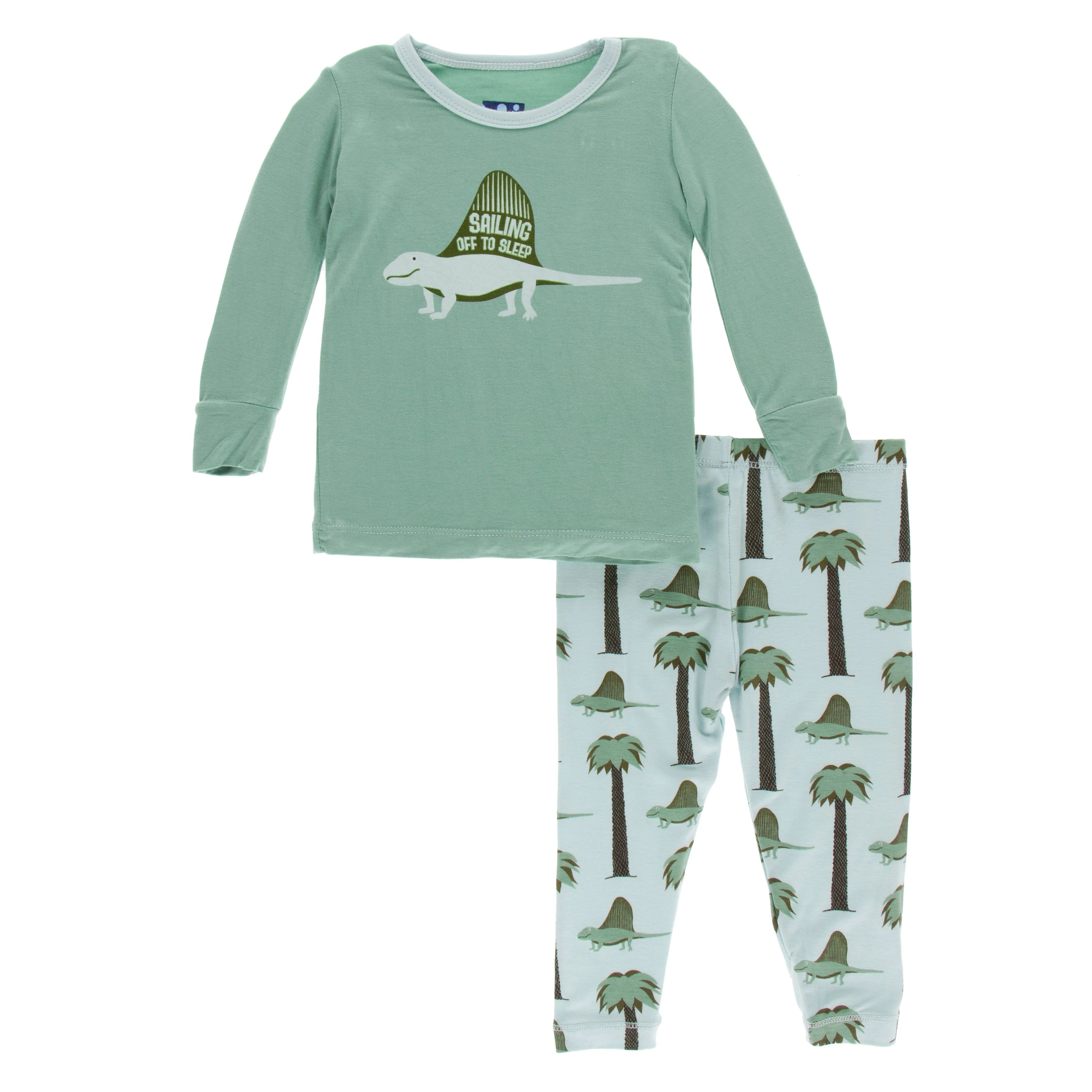 Kickee Pants Print Long Sleeve Pajama Set