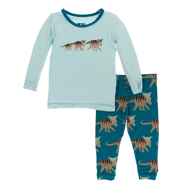 Kickee Pants Print Long Sleeve Pajama Set