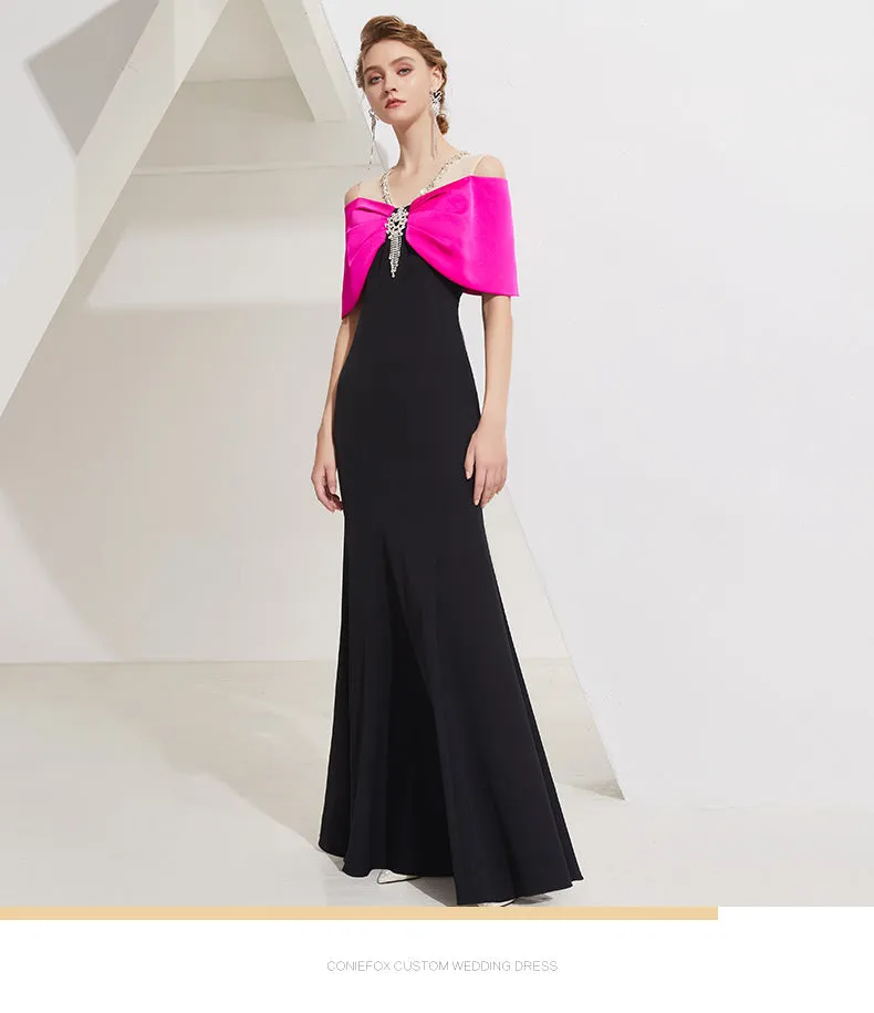 Limited edition High-end light luxury wear banquet long dress- Elia