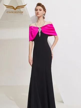 Limited edition High-end light luxury wear banquet long dress- Elia