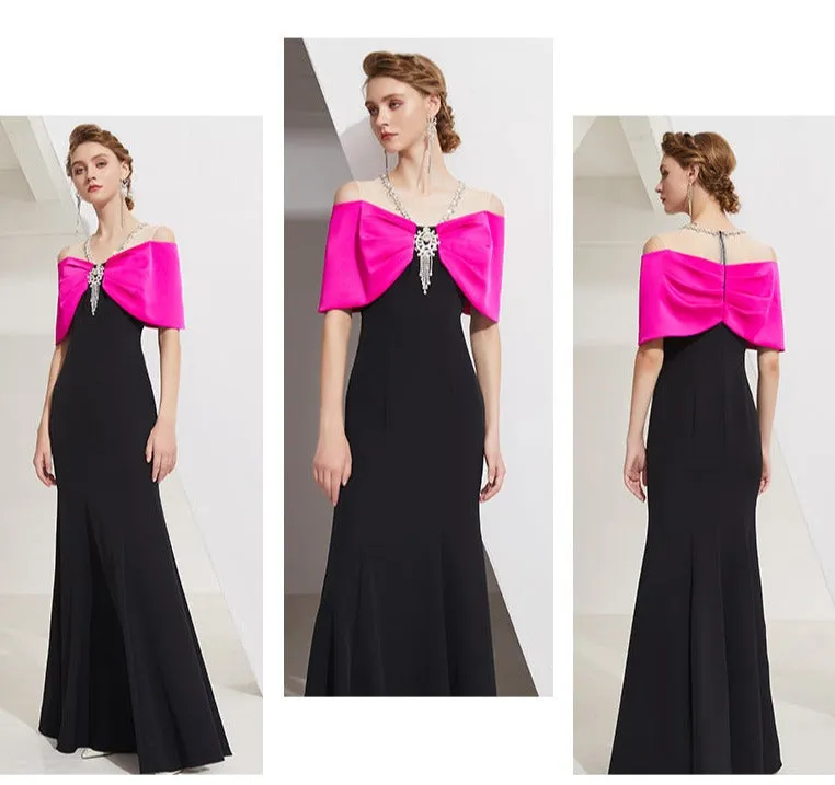 Limited edition High-end light luxury wear banquet long dress- Elia