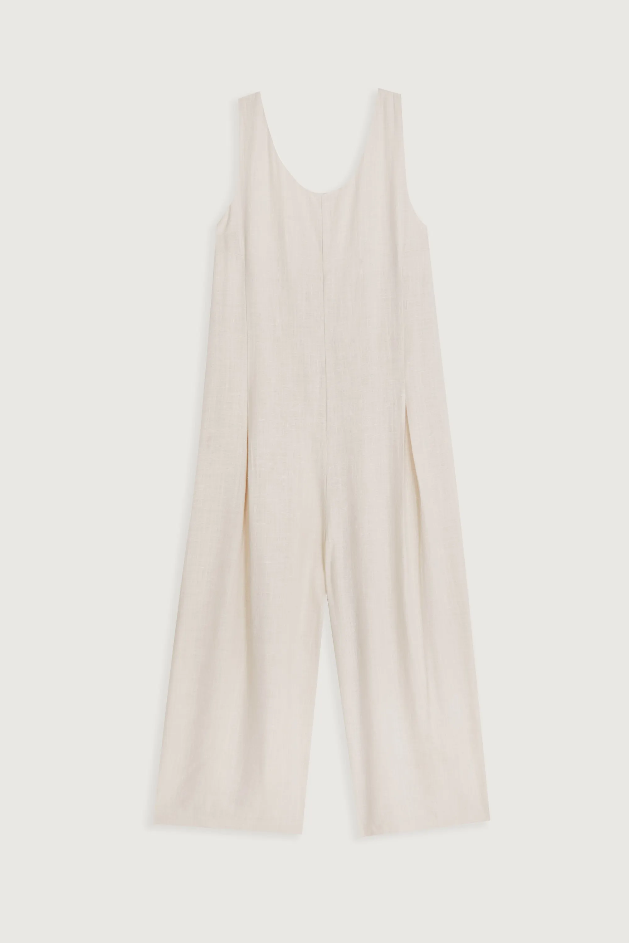 LINEN BLEND JUMPSUIT