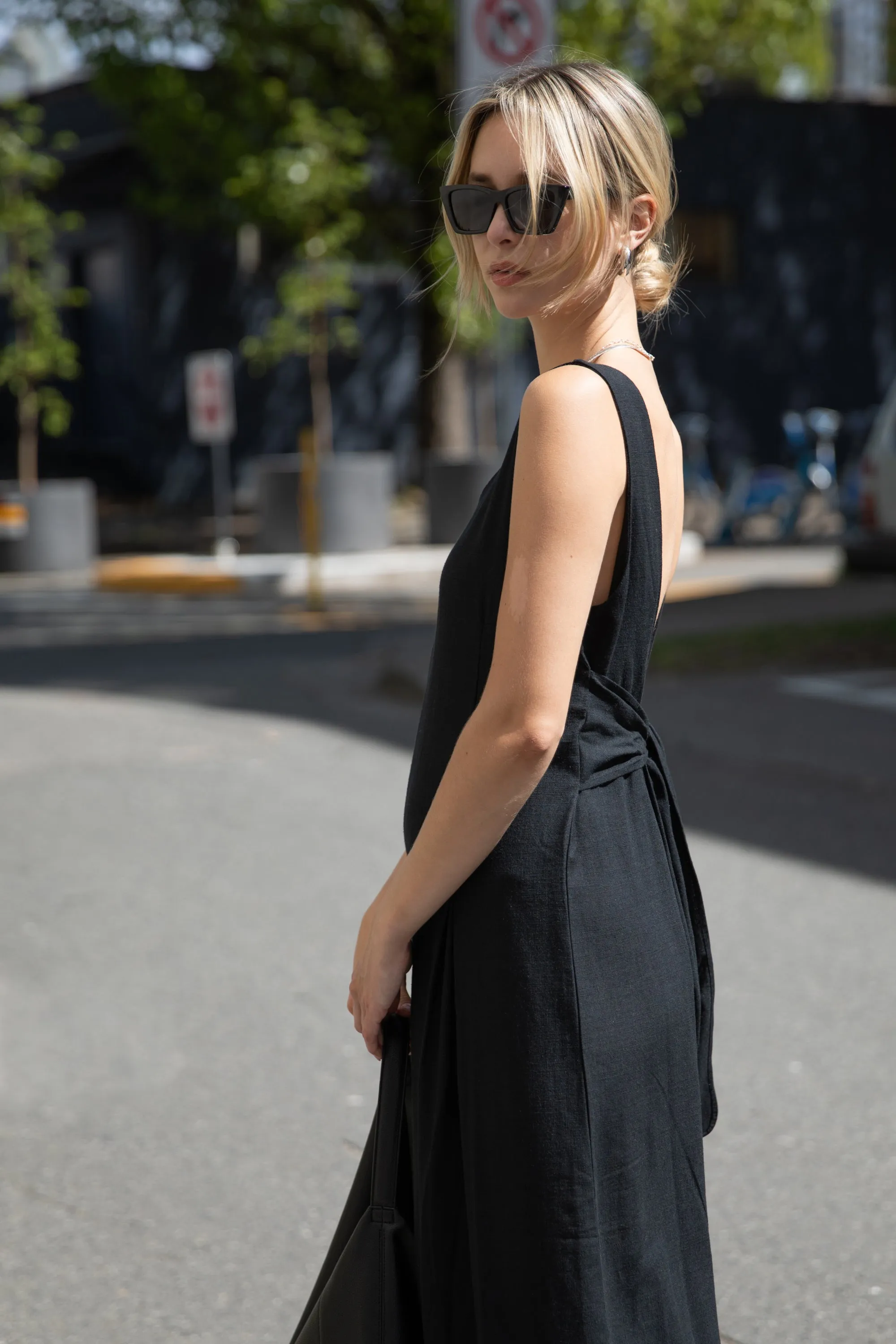 LINEN BLEND JUMPSUIT
