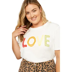 Love Flocked Tee