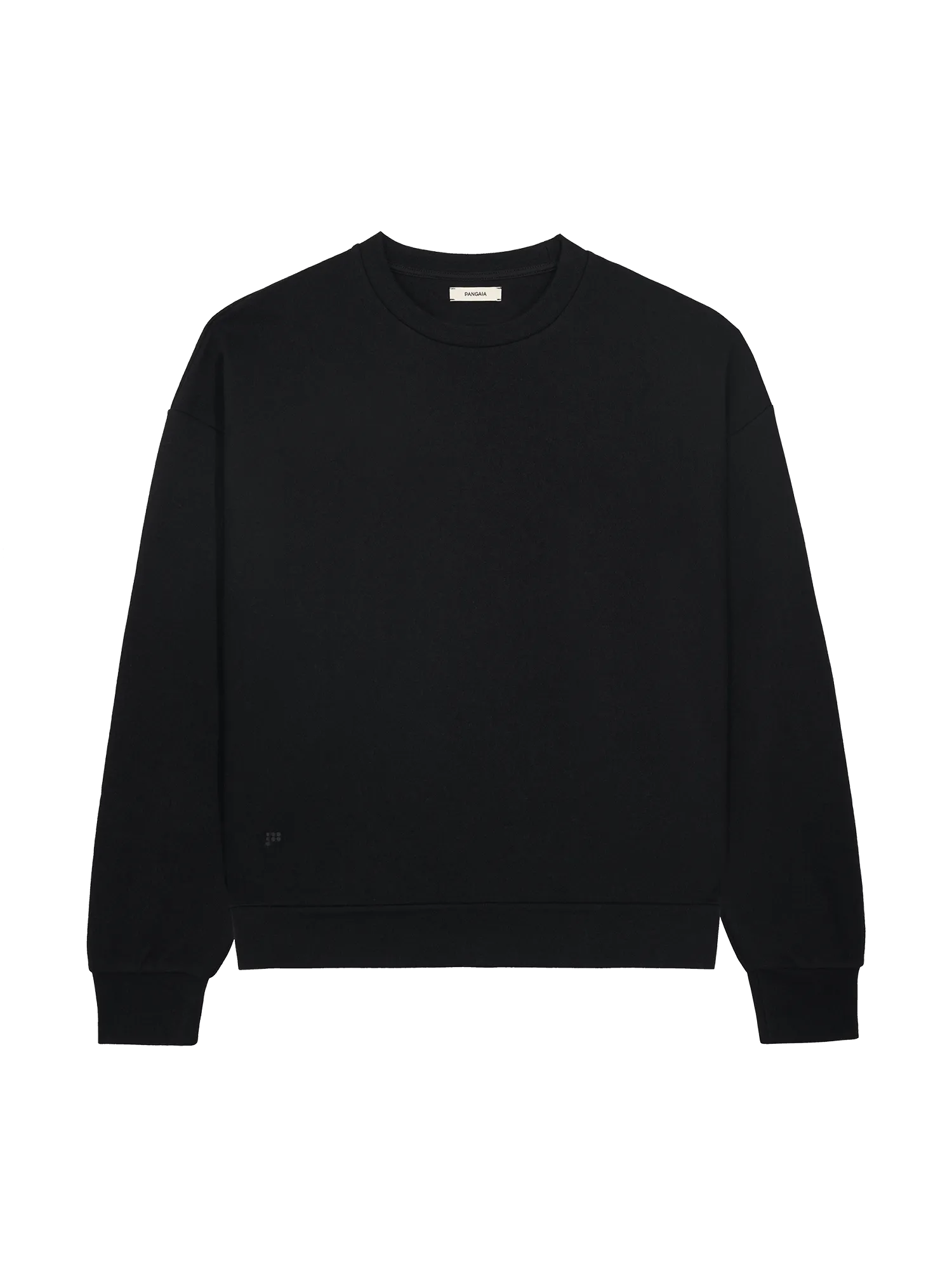 Mens Recycled Wool Jersey Oversized Sweater—black