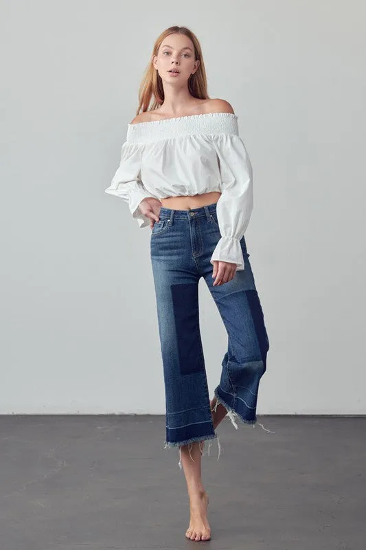 MIDRISE CROPPED JEANS