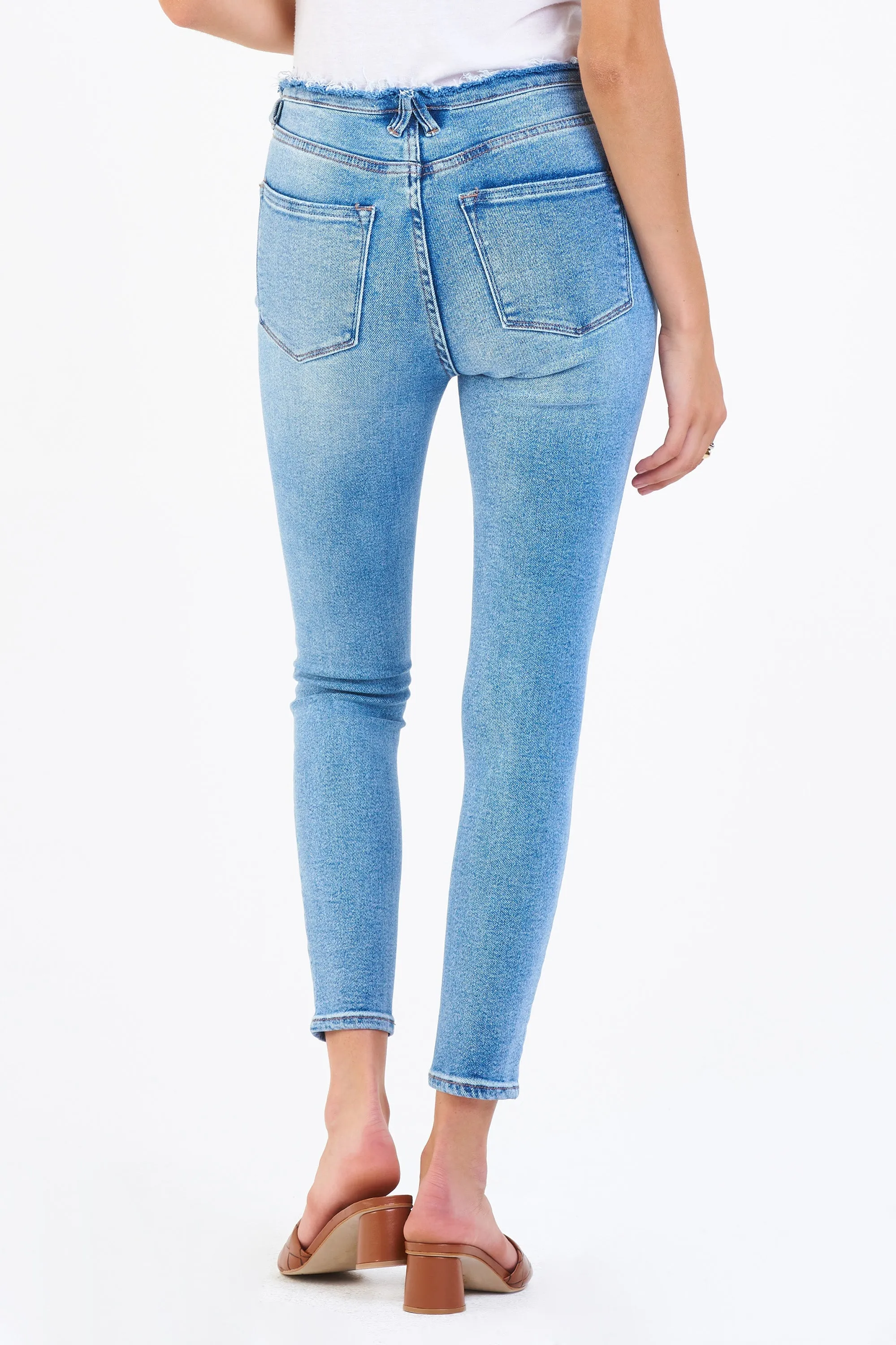 OLIVIA SUPER HIGH RISE ANKLE SKINNY JEANS GALLANT