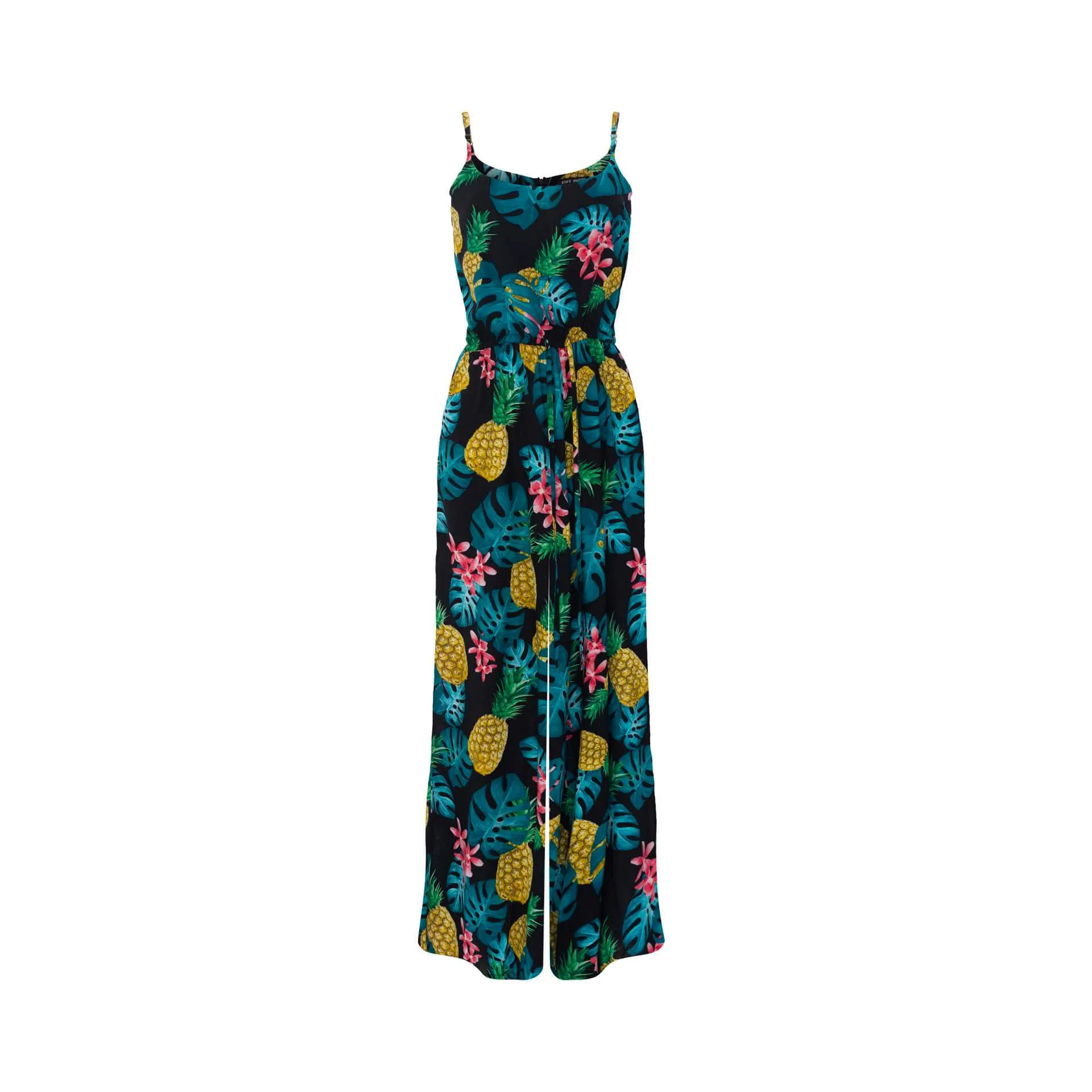 Pimp, Tropical Ananas Black, Long Playsuit