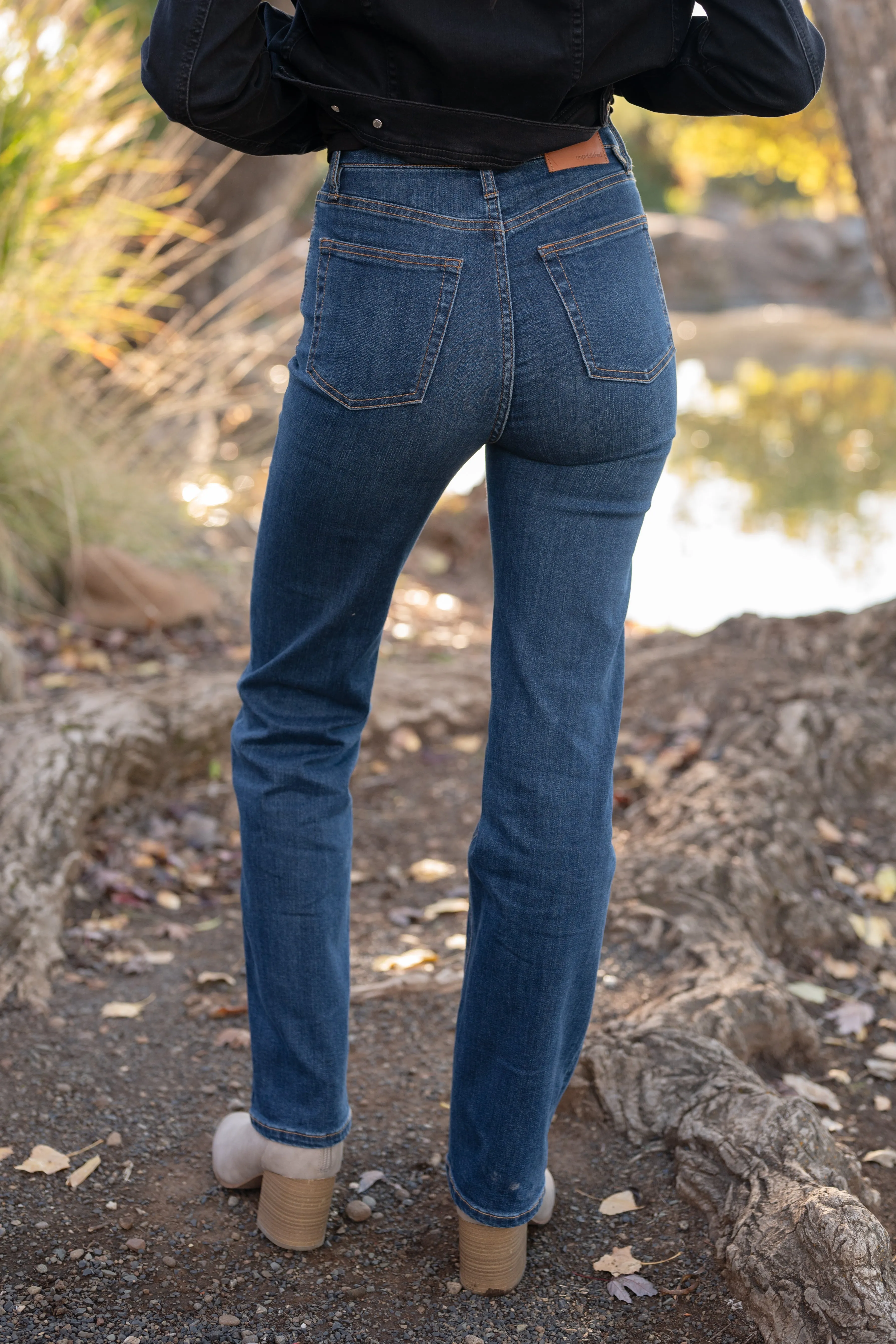 Rae Roxbury High Rise Straight Leg Denim