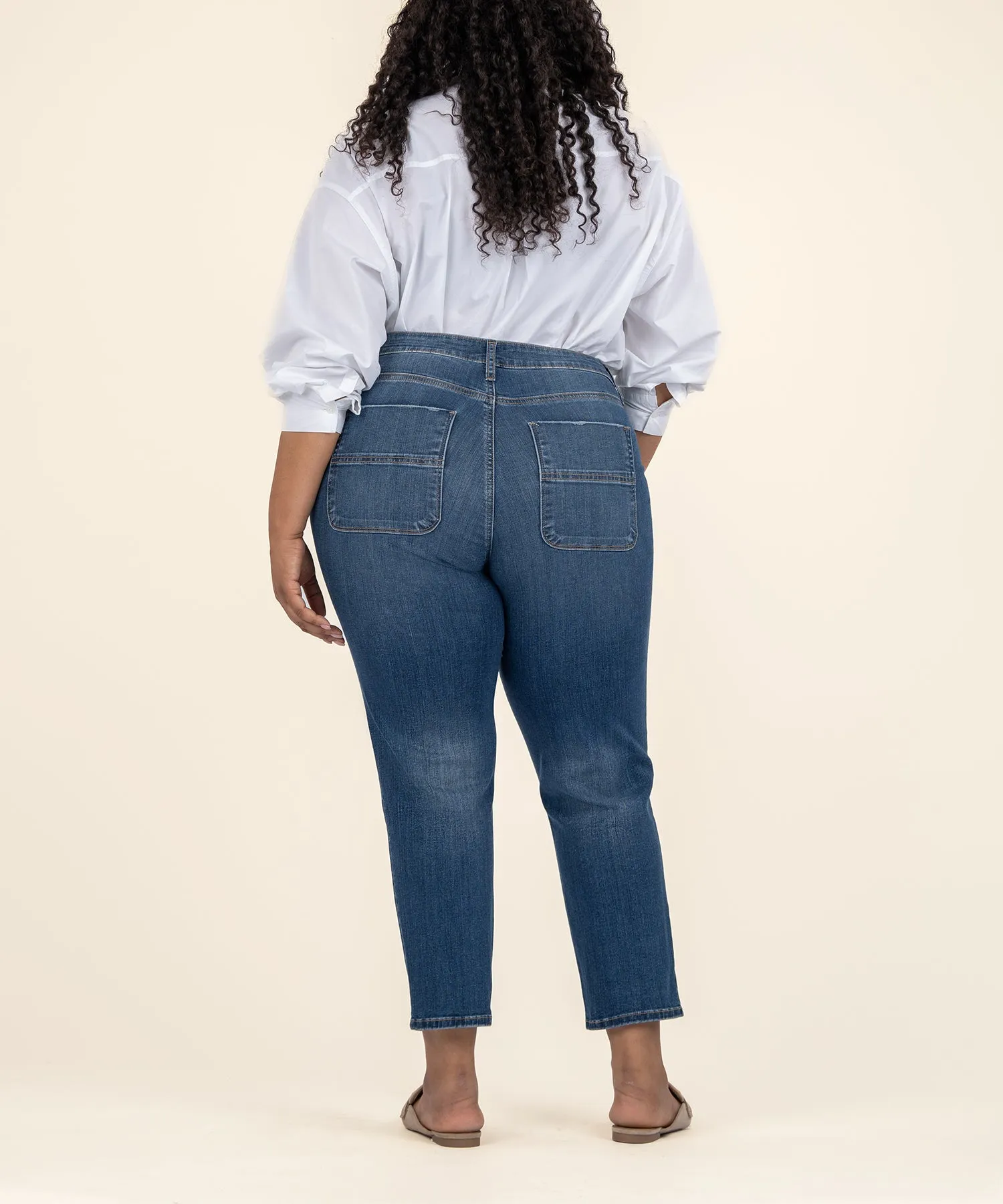 Reese High Rise Ankle Straight Leg, Plus - Final Sale
