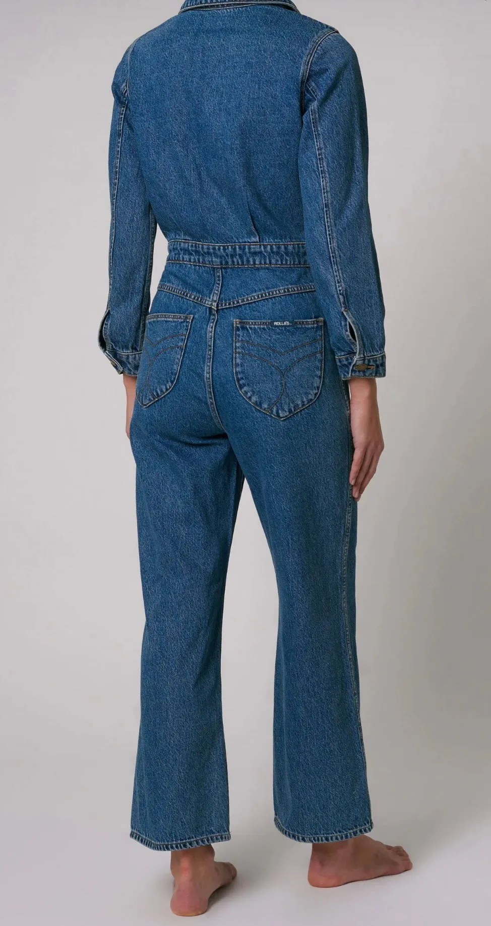 Rolla's Heidi Jumpsuit - Pacific - Mid Vintage Blue