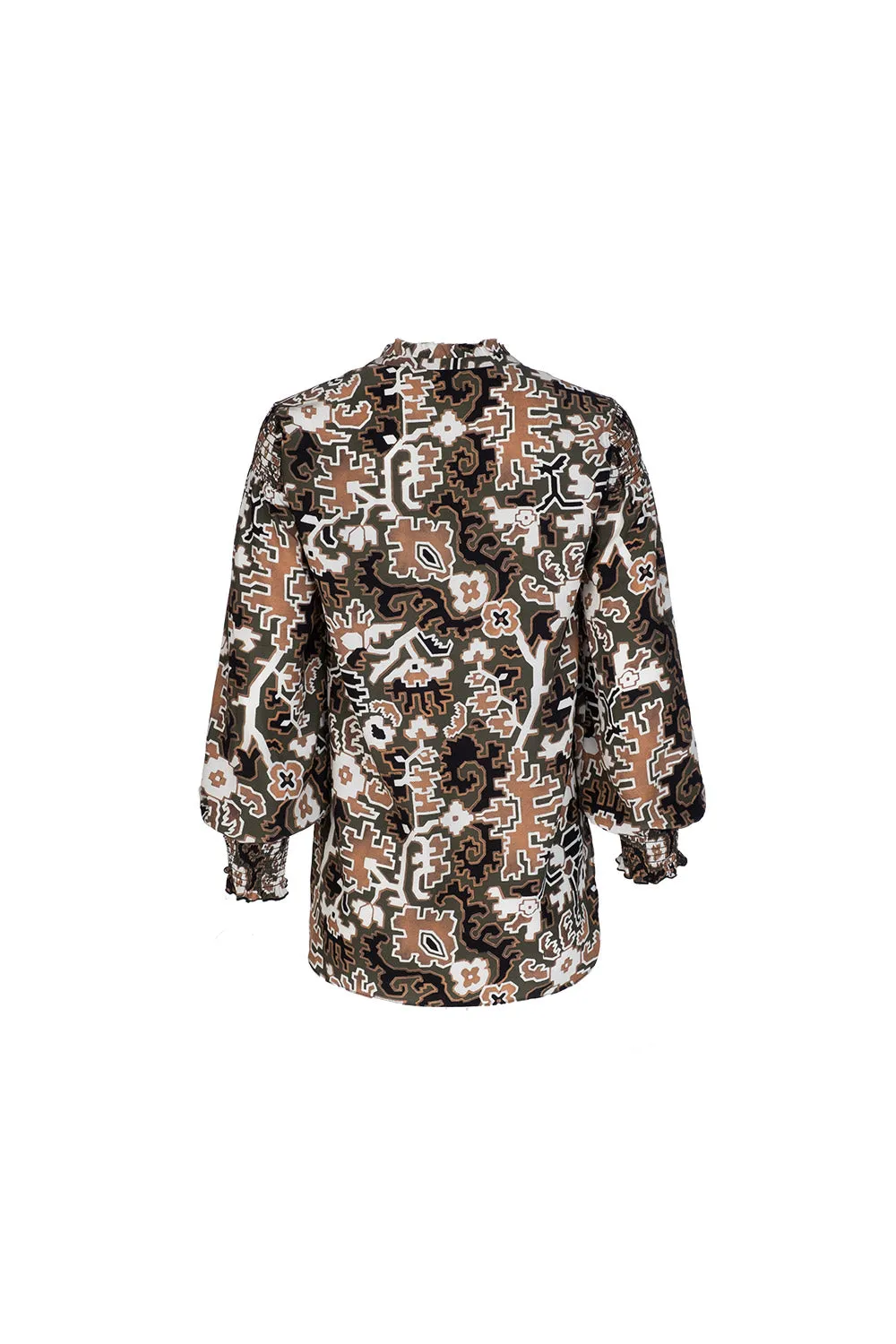 Saffron Blouse - Olive Bohemian