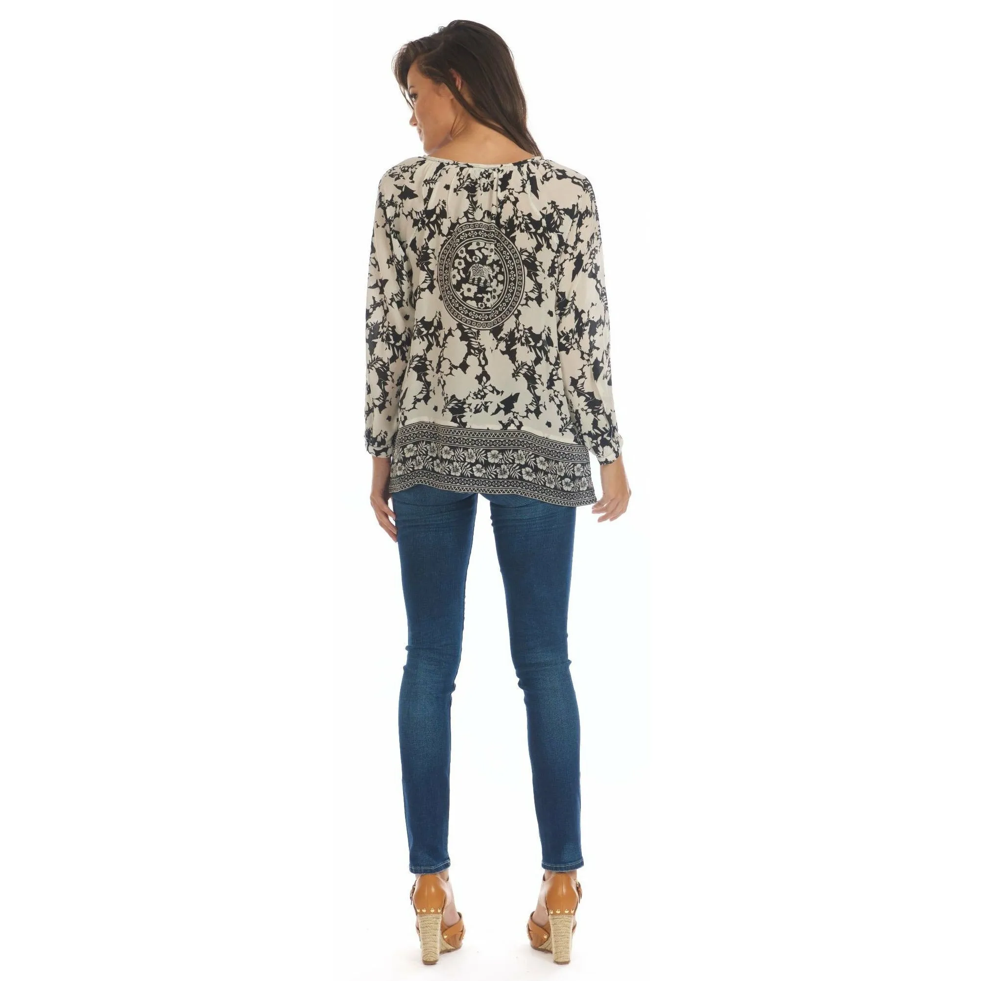 Silk Megan Floral Top