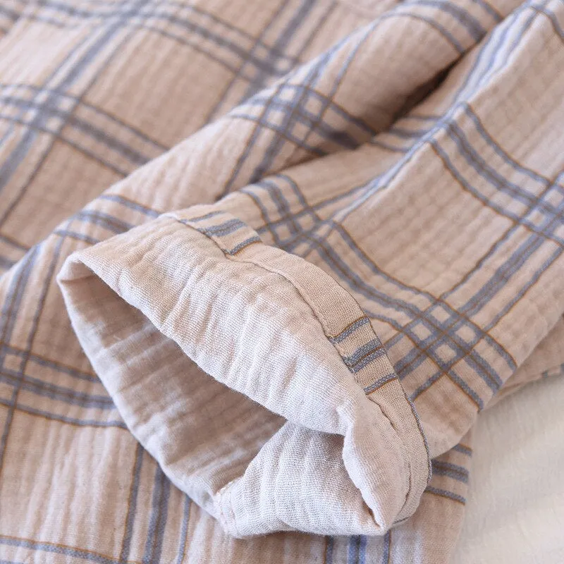Triple Cross Strips Men's Pajamas Set