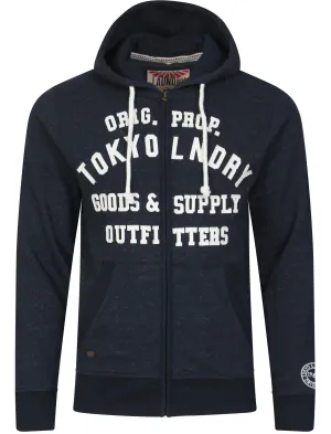 Wonowon Zip Through Hoodie in Dark Navy - Tokyo Laundry