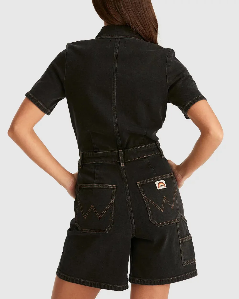 Wrangler - Breakout Carpenter Romper (Black)